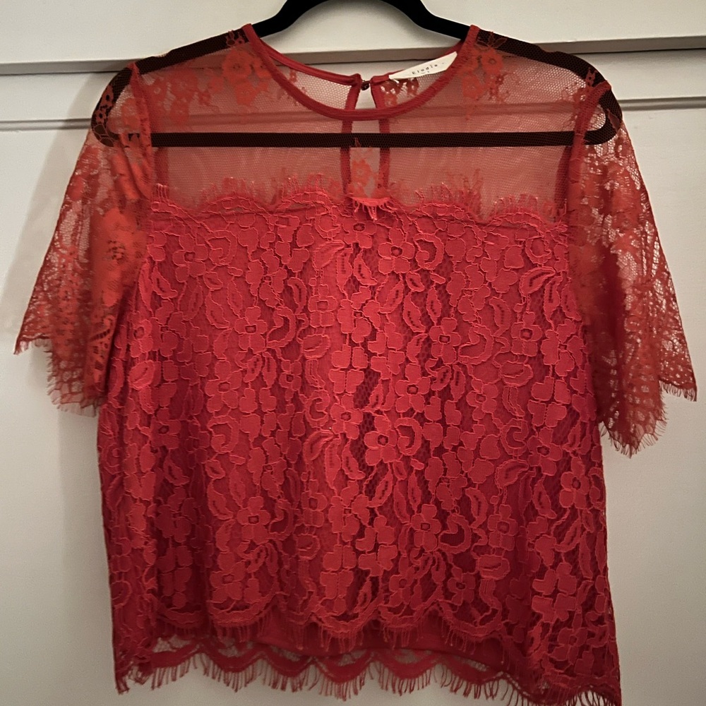 Bright orange shirt